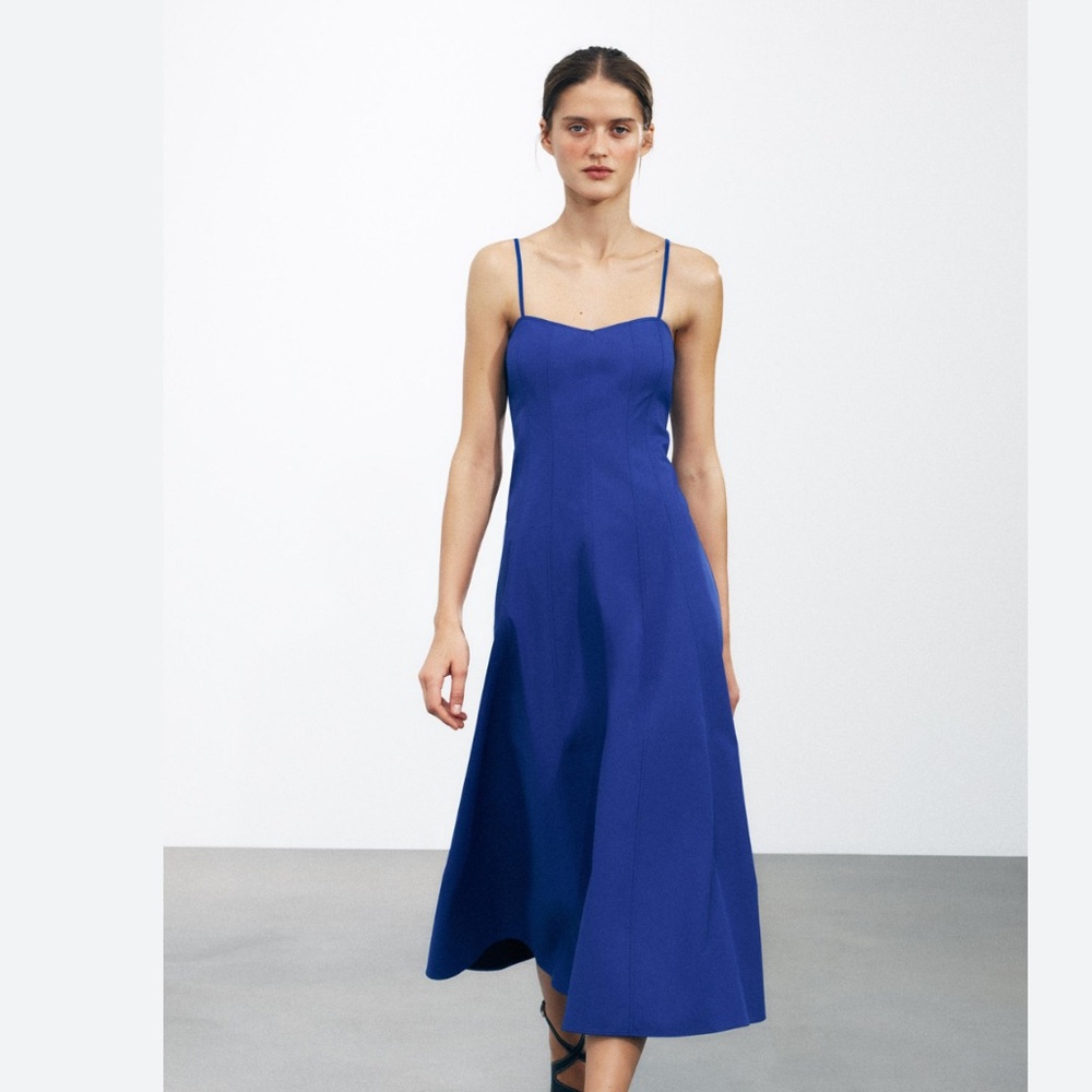 Zara NWT poplin dress ZW Collection 2973/654